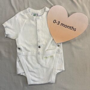 Gagou Tagou - White Baby Onesie Shirt